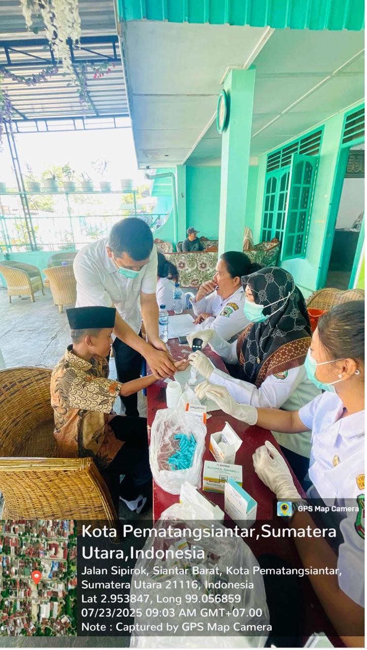 Puskesmas Raya Siantar Gelar Pemeriksaan Kesehatan Gratis bagi Anak Sekolah